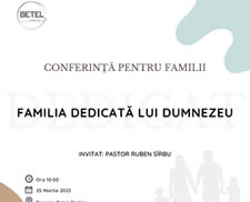 Conferința pentru familii, 25 martie 2023